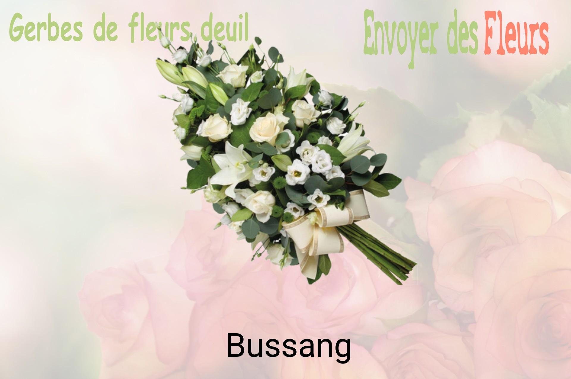 Gerbe de fleurs de deuil livrée à Bussang